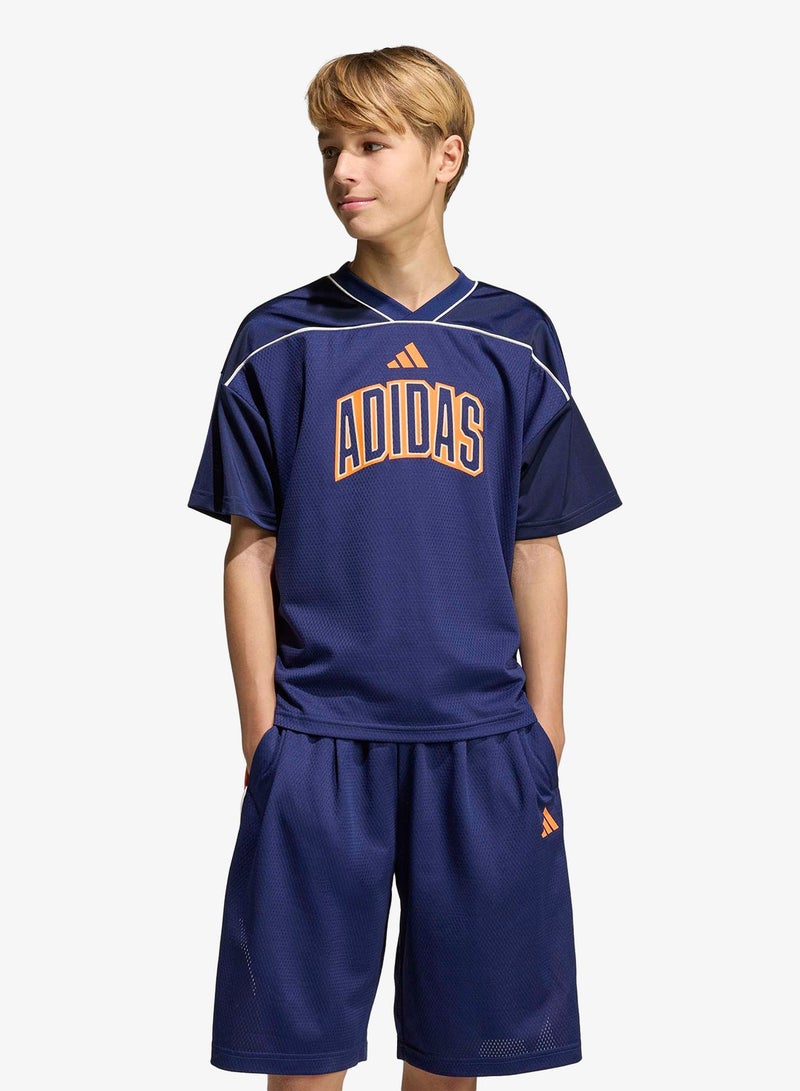 Adidas Youth Stadium Mesh Basketball Shirt - Image 1